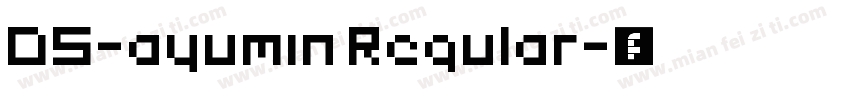 DS-ayumin Regular字体转换